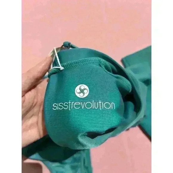 Sisstrevolution Womens Teal Sea One Piece Swimsuit Rashguard Surf Size Large - Picture 5 of 14